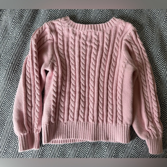 Baby GAP Cable Knit Sweater – Pink – Size 5T - Picture 4 of 4